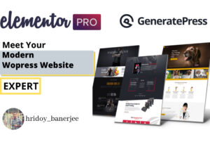 Working as a Elementor and generate expert for over 3 years.i have designed many categories of website using Elementor pro and Generatepress