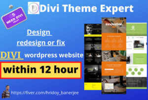 Working as a DIVI expert for over 3 years.i have designed many categories of website using DIVI theme and builder